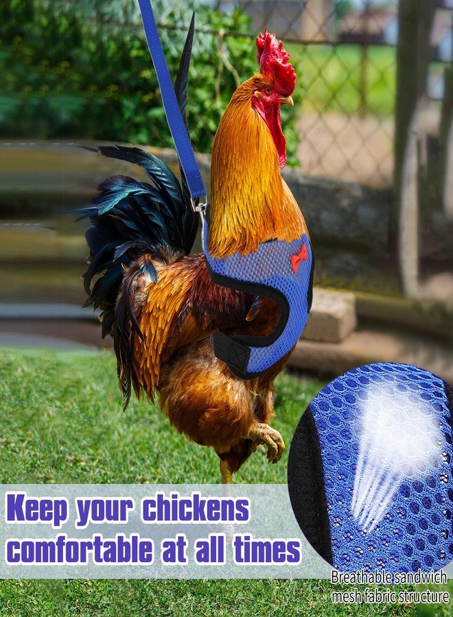 LUODAKA 4Pcs Adjustable Chicken Harness Safe Convenient Breathable Comfortable Suitable for Small Animal Training Can Be Used As a Chickens Leashes and Harnesses (Medium) - Image 5